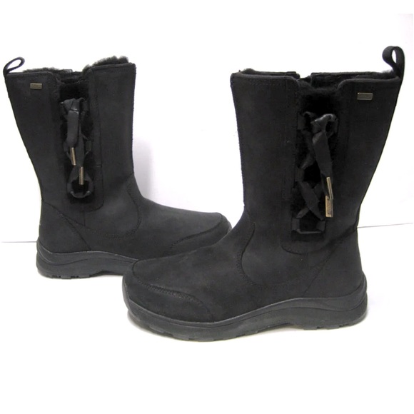 UGG Shoes - UGG SUVI WATERPROOF COLD RATED -32C/-26F SUEDE BOOTS  BLACK US 6 /UK 4.5/EU 37